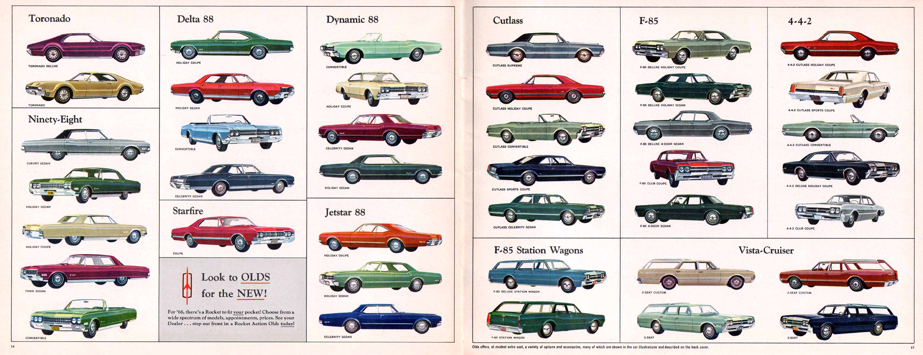 1966 Oldsmobile Sports Cars Brochure Page 4